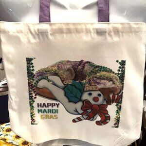 MR BINGLE MARDI GRAS tote bag carry all NEW